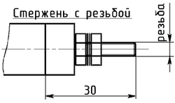 Контактные выводы ТЭН - стержни с резьбой